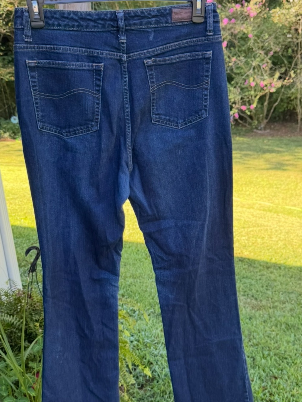 Lee • Y2K Vintage Dark Wash Bootcut Jeans • 14 Long - Picture 6 of 7